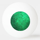 Green Pixel Art | Three Star Pong Pong Ball Tischtennisball (Rückseite)