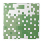 Green Pixel Pattern Fliese (Vorderseite)
