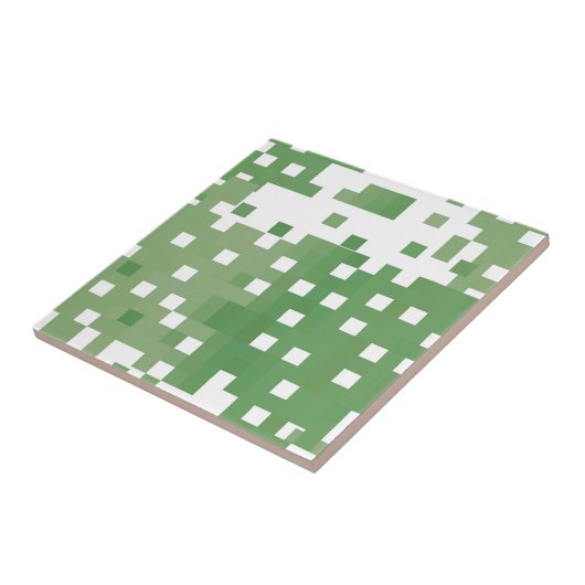 Green Pixel Pattern Fliese (Seite)