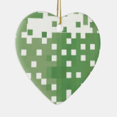 Green Pixel Pattern Keramikornament (Rechts)