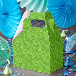 Green Pixel Pattern Retro 8-Bit Gaming Geschenkschachtel