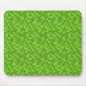 Green Pixel Pattern Retro 8-Bit Gaming Mousepad (Vorne)