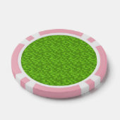 Green Pixel Pattern Retro 8-Bit Gaming Pokerchips (Einzeln)
