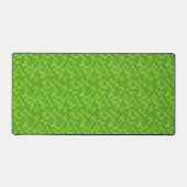 Green Pixel Pattern Retro 8-Bit Gaming Schreibtischunterlage (Vorderseite)