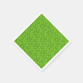 Green Pixel Pattern Retro 8-Bit Gaming Serviette (Ecke)