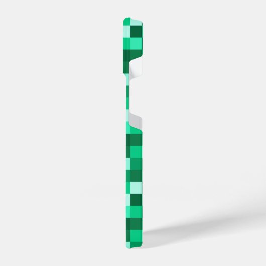 Green Pixels Cell Phone Case Minecraft Print iPhone Hülle (Linke Seite)