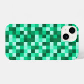 Green Pixels Cell Phone Case Minecraft Print iPhone Hülle (Rückseite (Horizontal))