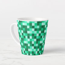 Green Pixels Micraft Inspired Mug Cup
