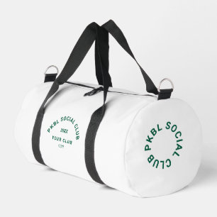 Green PKBL Social Club Wappen Monogram Pickleball Duffle Bag