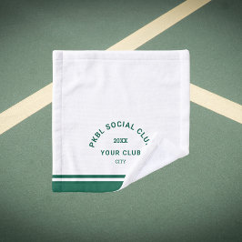 Green PKBL Social Club Wappen Pickleball Face Waschlappen