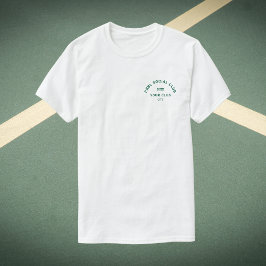 Green PKBL Social Club Wappen Pickleball T - Shirt
