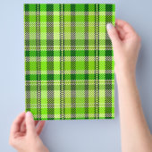 Green Plaid Bulk Scrapbook Paper Pages Flyer (Hand)