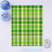 Green Plaid Bulk Scrapbook Paper Pages Flyer (Einzeln)