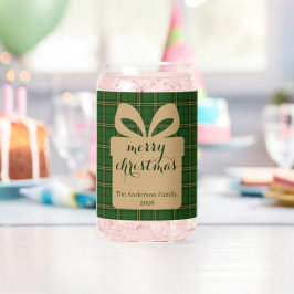 Green Plaid Christmas Festive Pattern -  Dosenglas