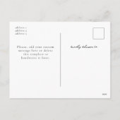 Green Plaid Custom Horizontal Photo Christmas  Feiertagspostkarte (Rückseite)