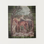 green plaid jamie and poppy scripture wandteppich (Vorderseite)