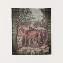 green plaid jamie and poppy scripture wandteppich