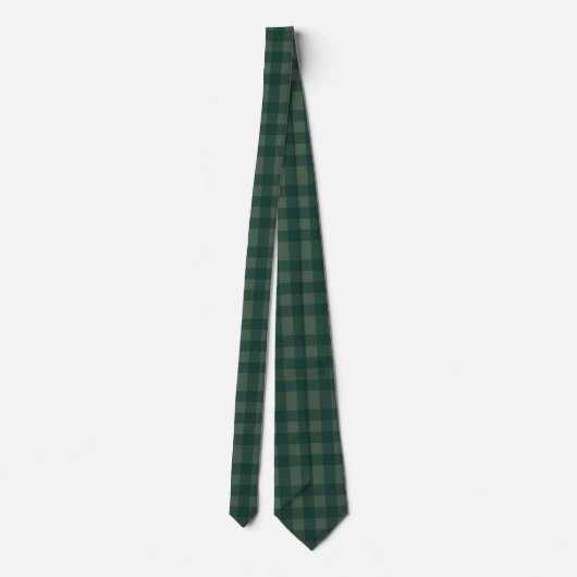 Green Plaid Krawatte (Rückseite)