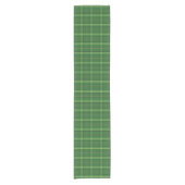 Green Plaid  Kurzer Tischläufer (Vorderseite)