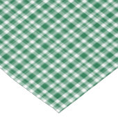 Green Plaid Print Tischdecke (Schrägansicht)
