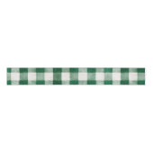 Green Plaid Stripes Christmas Ripsband (Vorderseite)