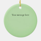 Green Planet Earth Environmental Monogram Custom Keramik Ornament (Hinten)