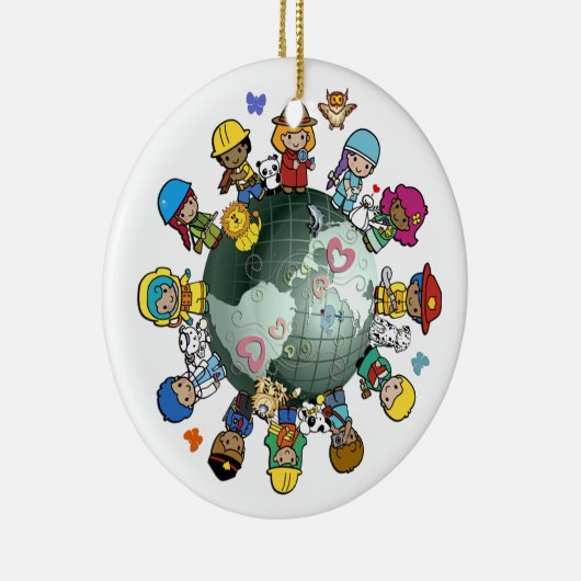 Green Planet Ornament (Rechts)
