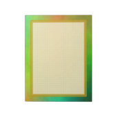 Green Plasma-Gitter 8.5x11 Note Pad Notizblock (Rotiert)