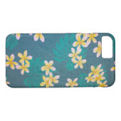 Green Plumeria Hawaii Case-Mate iPhone Hülle (Rückseite (Horizontal))