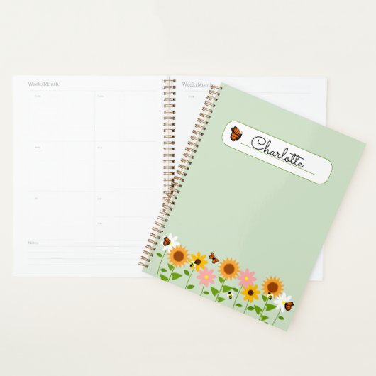 Green Pocket Folder personalisiert Country Garden Planer (Anzeige)
