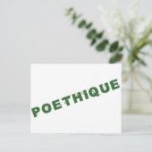 Green Poethiethiethiethiethiethiethiethiethiethiet Postkarte (Stehend Vorderseite)