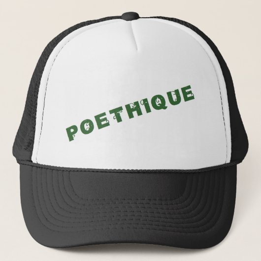 Green Poethiethiethiethiethiethiethiethiethiethiet Truckerkappe (Vorderseite)