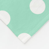 Green Poka Dots Fleecedecke (Ecke)