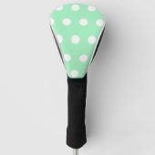 Green Poka Dots Golf Headcover (Vorderseite)