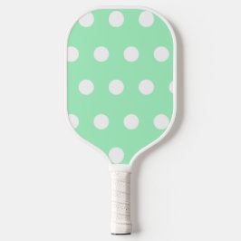 Green Poka Dots Pickleball Schläger