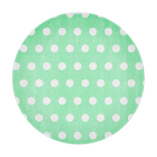 Green Poka Dots Schneidebrett (Vorderseite)