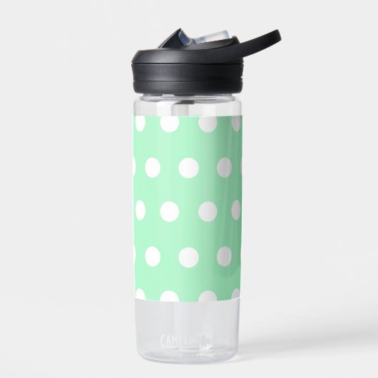 Green Poka Dots Trinkflasche (Links)