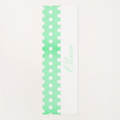 Green Poka Dots Yogamatte (Vorderseite)