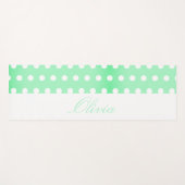 Green Poka Dots Yogamatte (Vorderseite (Horizontal))