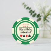 Green Poker Casino Lugano Einladung (Stehend Vorderseite)