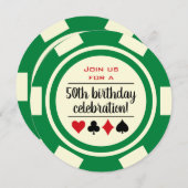 Green Poker Casino Lugano Einladung (Vorne/Hinten)