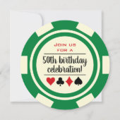 Green Poker Casino Lugano Einladung (Vorderseite)