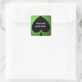 Green Poker Casino Spade Gastgeschenk Aufkleber (Tasche)