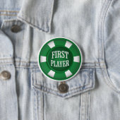 Green Poker Chip Erster Spieler Brettspiel Button (Beispiel)
