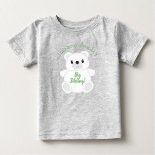 Green Polar Bear Baby Dusche Baby T-shirt