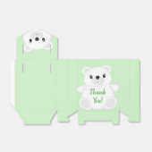 Green Polar Bear Baby Dusche Geschenkschachtel (Ungefaltet)