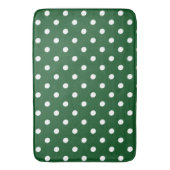 Green Polka Dot Badematte (Vorderseite Vertikal)