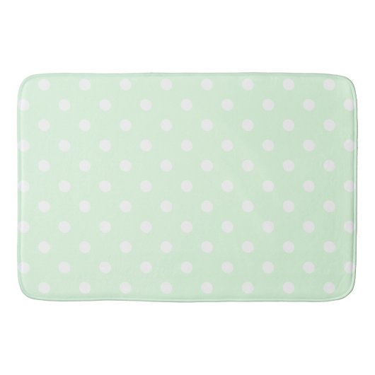 Green Polka Dot Badematte (Vorderseite)