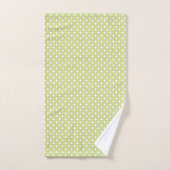 Green Polka Dot Elephant Badetuch Set (Handtuch)