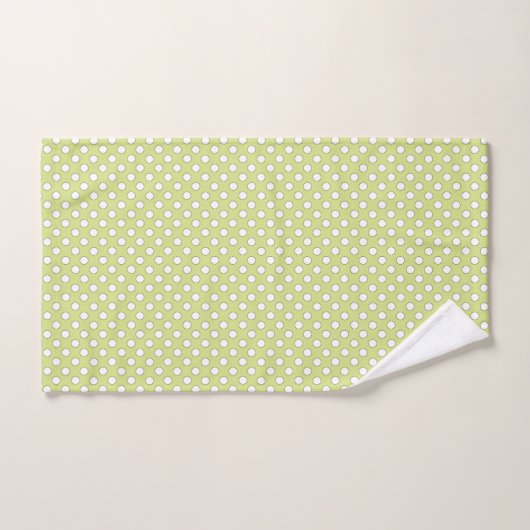 Green Polka Dot Elephant Badetuch Set (Handtuch)